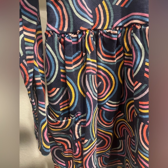 Hanna Andersson Long Sleeve Playground Dress, size 6-7 - Picture 2 of 4
